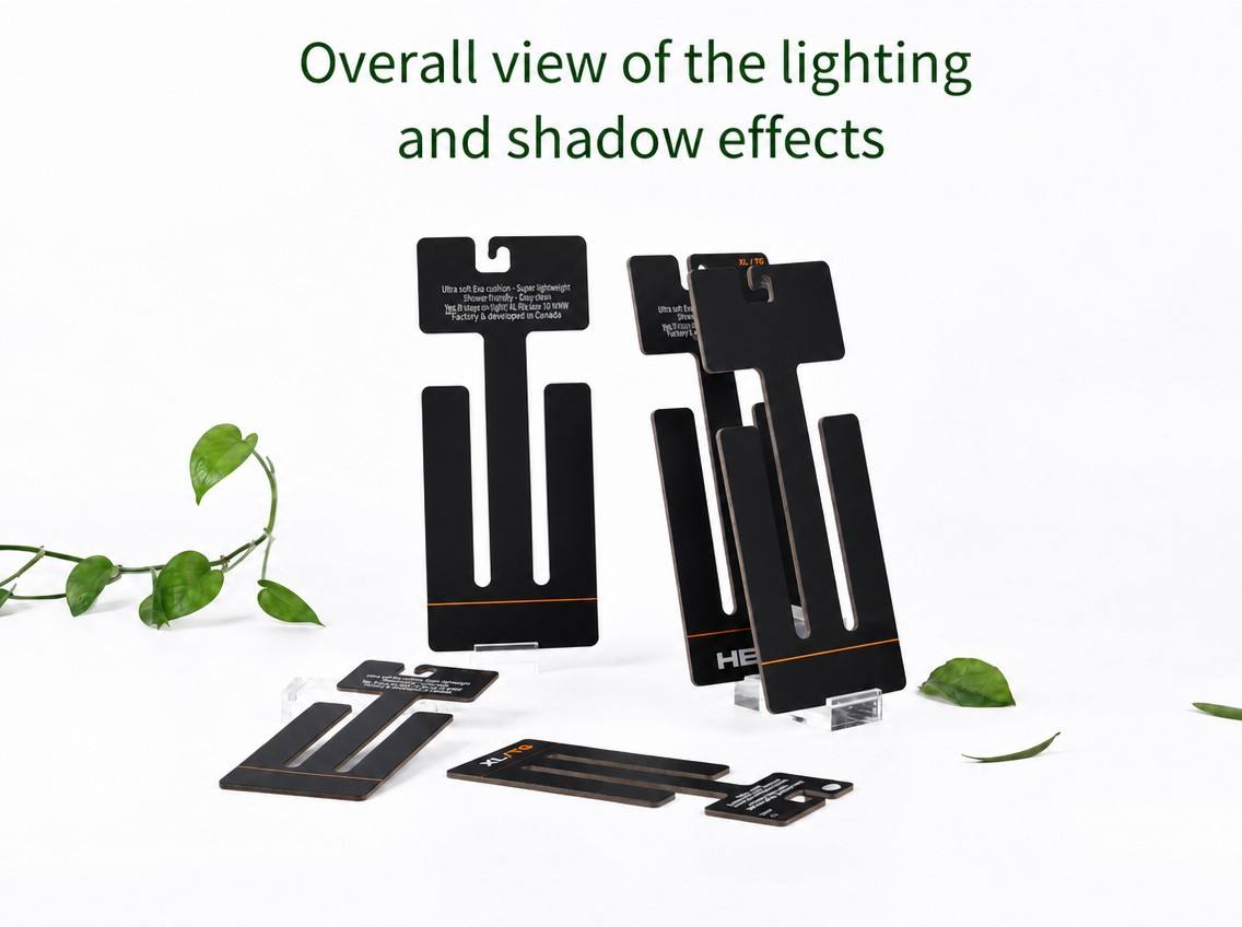 black vertical flip flop hanger