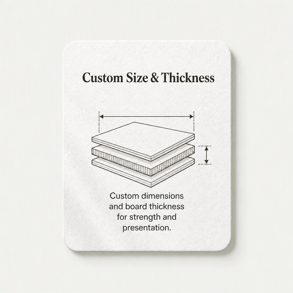 Paper hanger custom printing finish