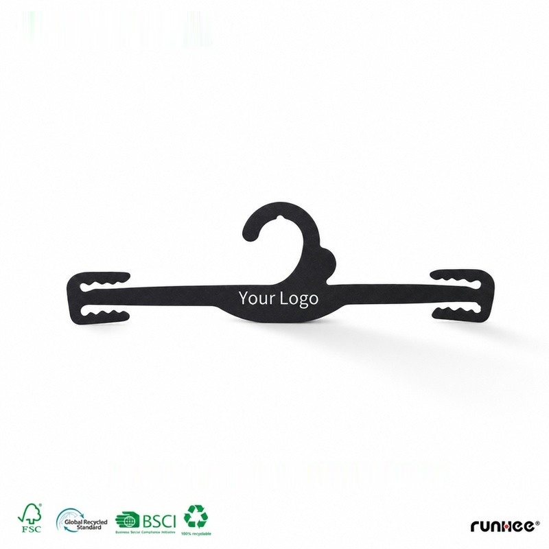 black paper bra hanger custom logo