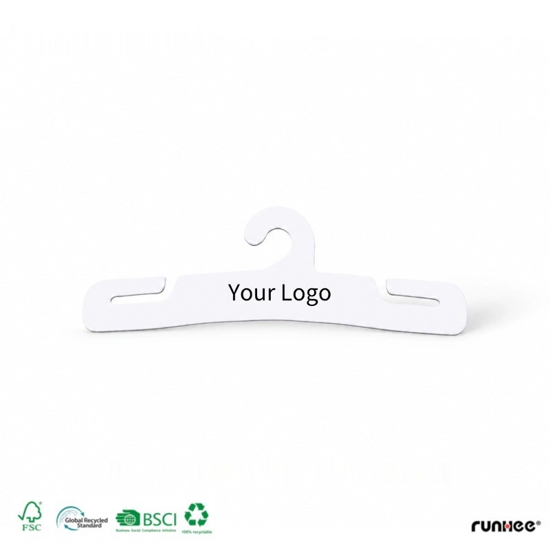 white cardboard clothing underwear hanger