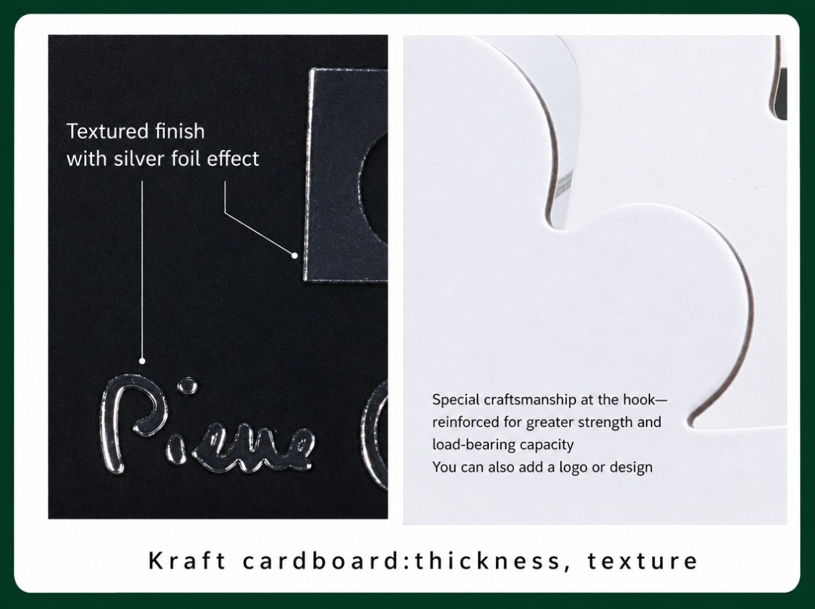 printed cardboard vest hanger retail